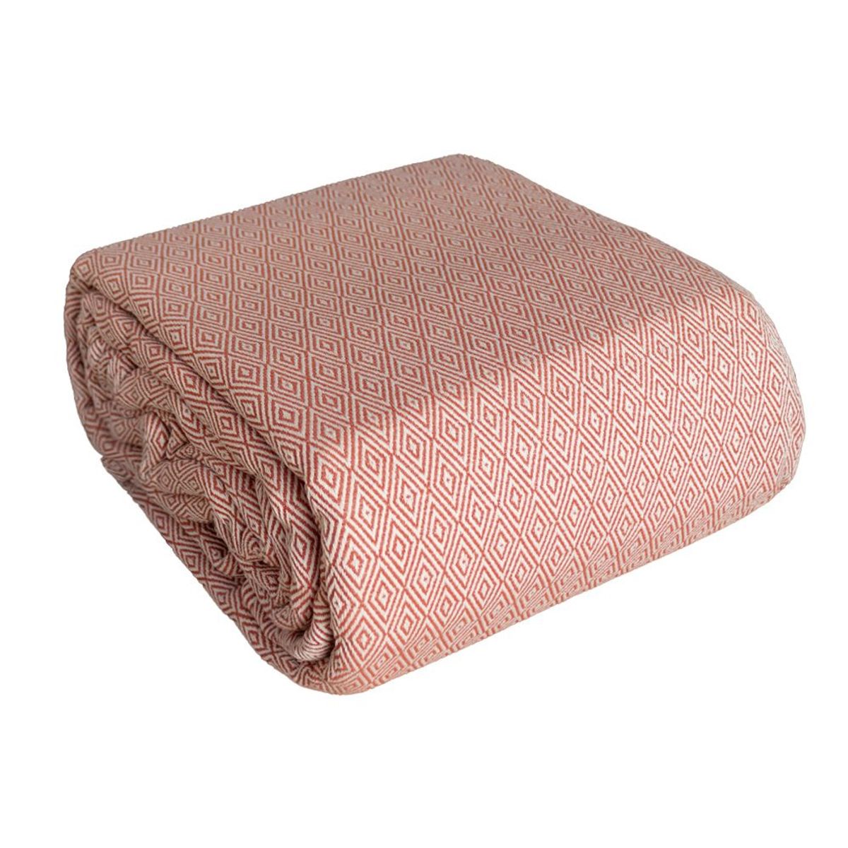 FATELARES - Cubrelecho Sencillo Azteca Crema Terracota 200x250cm Fatelares