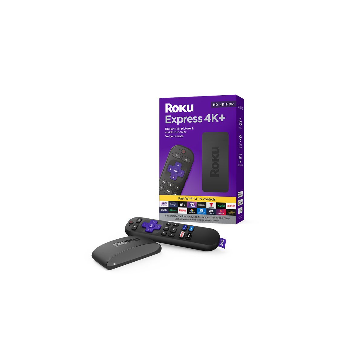 AMAZON - Roku Express 4K+ Reproductor Streaming para TV