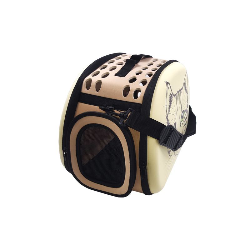 GENERICO - Maleta plegable Gatera para mascotas Gato - Beige