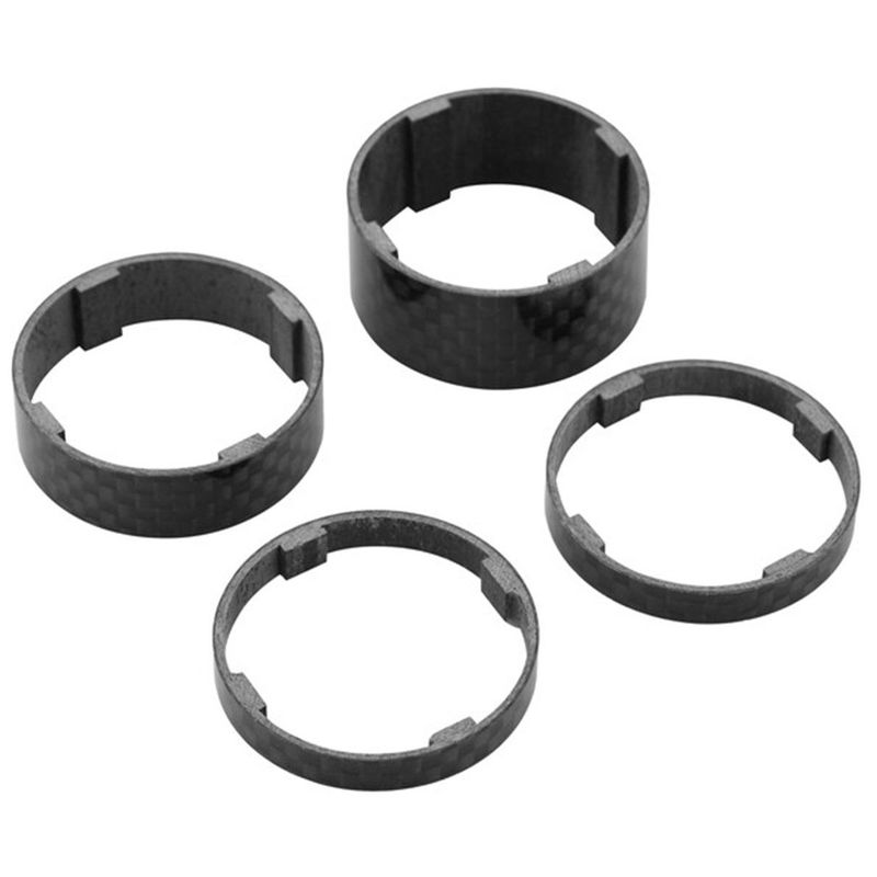 PRO - Espaciadores Pro Carbono Tenedor 1 1/8 Bicicleta Set 4 Pzas