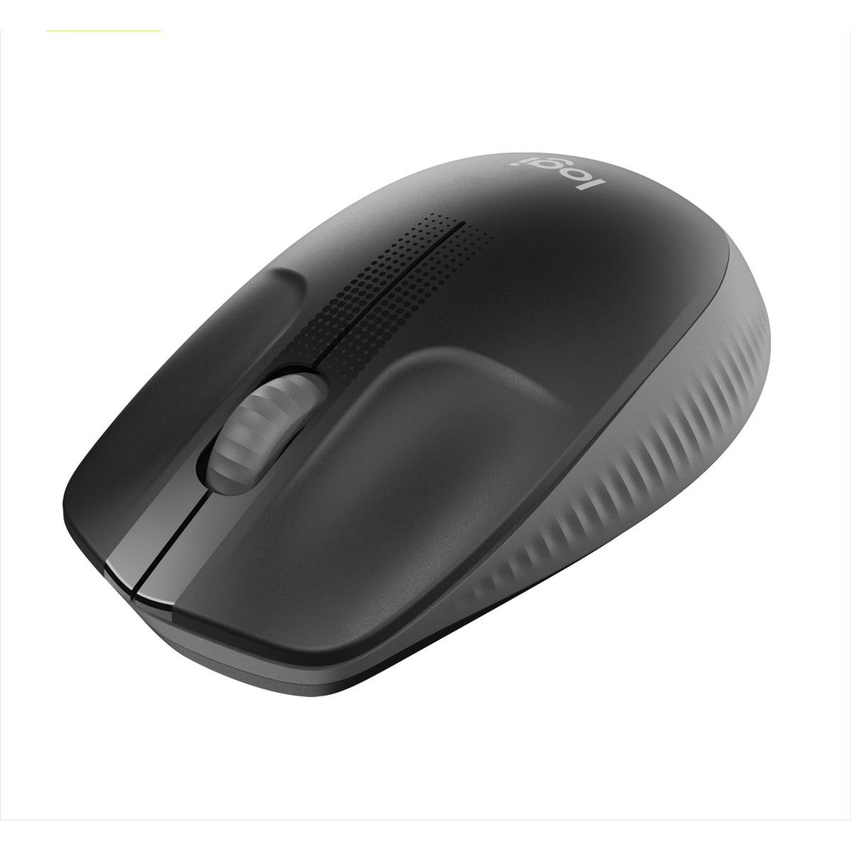 LOGITECH - Mouse Inalámbrico Full Size  Confortable Logitech M190 Gris Marengo