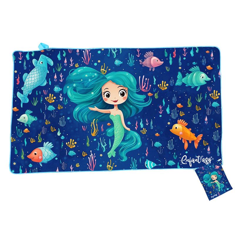 ENFANT'ASY - Toalla Microfibra Infantil Natación Secado Rápido  Bolsa