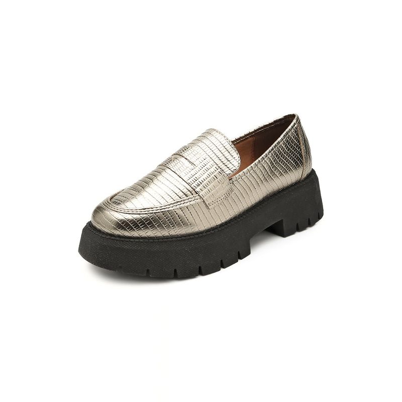 VIZZANO - Mocasín Chunky Dorado-Negro Vizzano