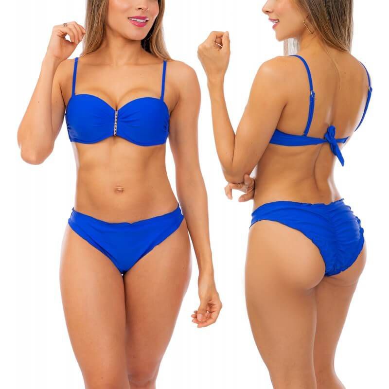 PRAIE - Vestidos de Baño Bikini PRAIE 1034 Azul Push-up