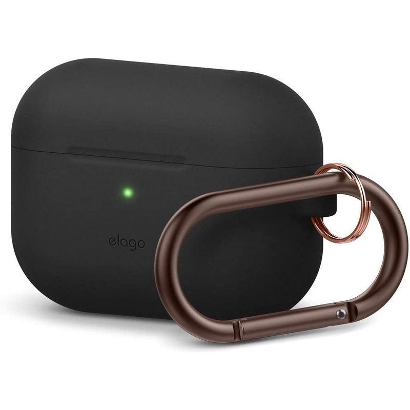 ELAGO - ELAGO Estuche Compatible Airpods Pro De Silicona Con Arnés Negro