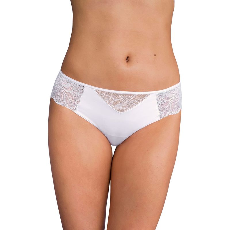 LEONISA - Panty estilo tanga brasilera con laterales y encaje