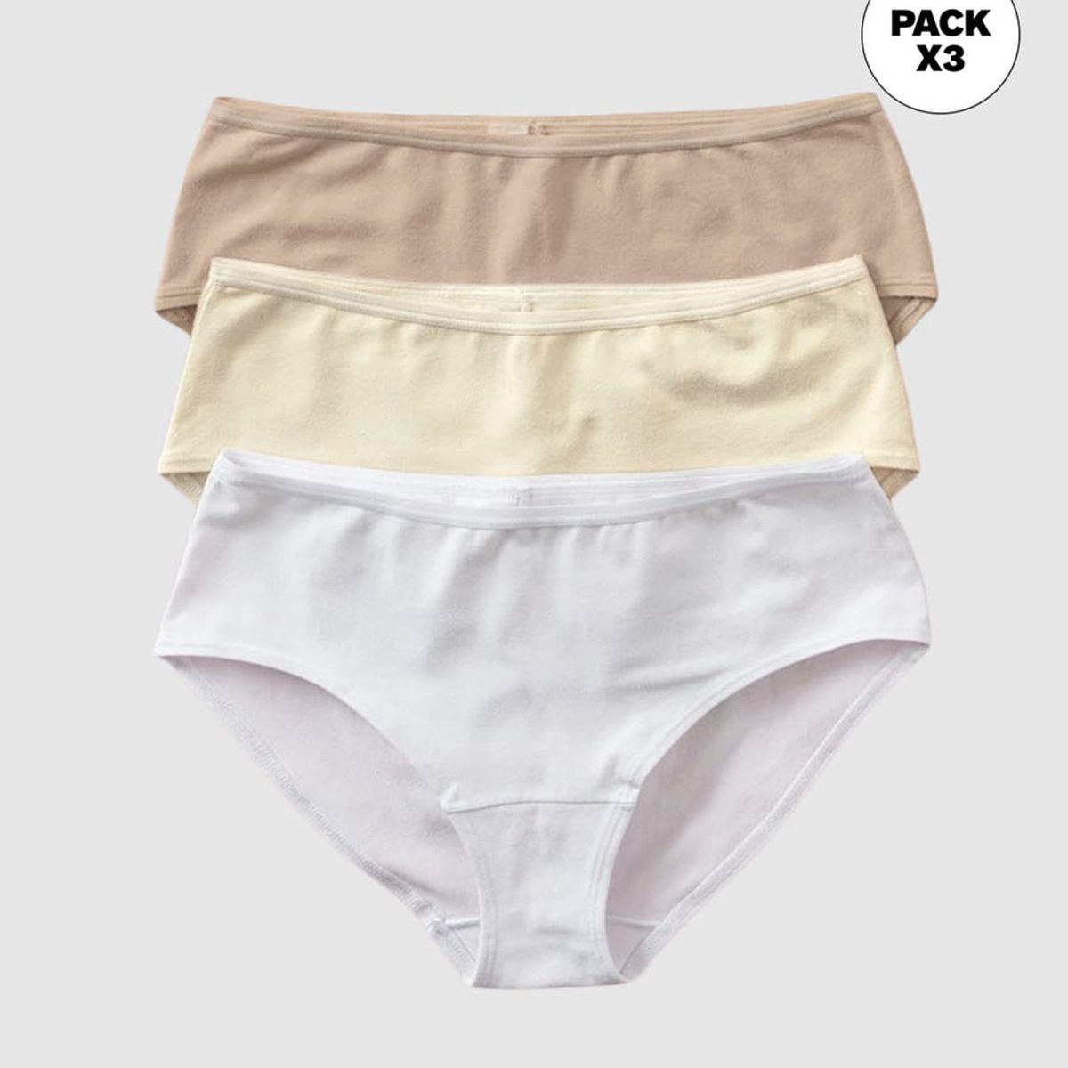 LEONISA - Leonisa Paquete x3 panties clásicos comodo frescos 12771X3
