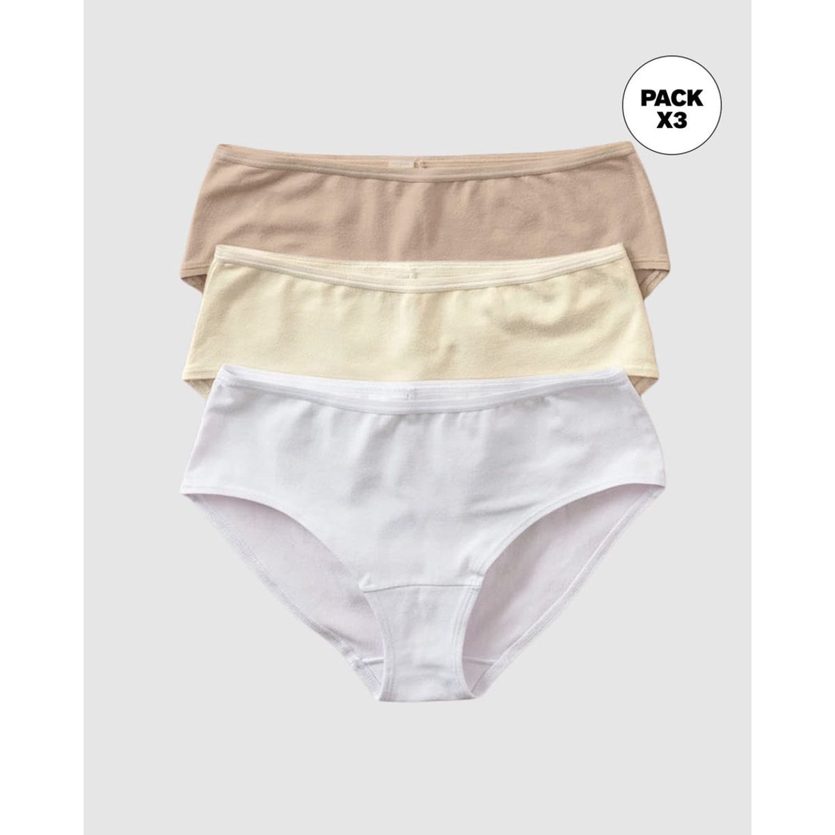 LEONISA - Leonisa Paquete x3 panties clásicos comodo frescos 12771X3