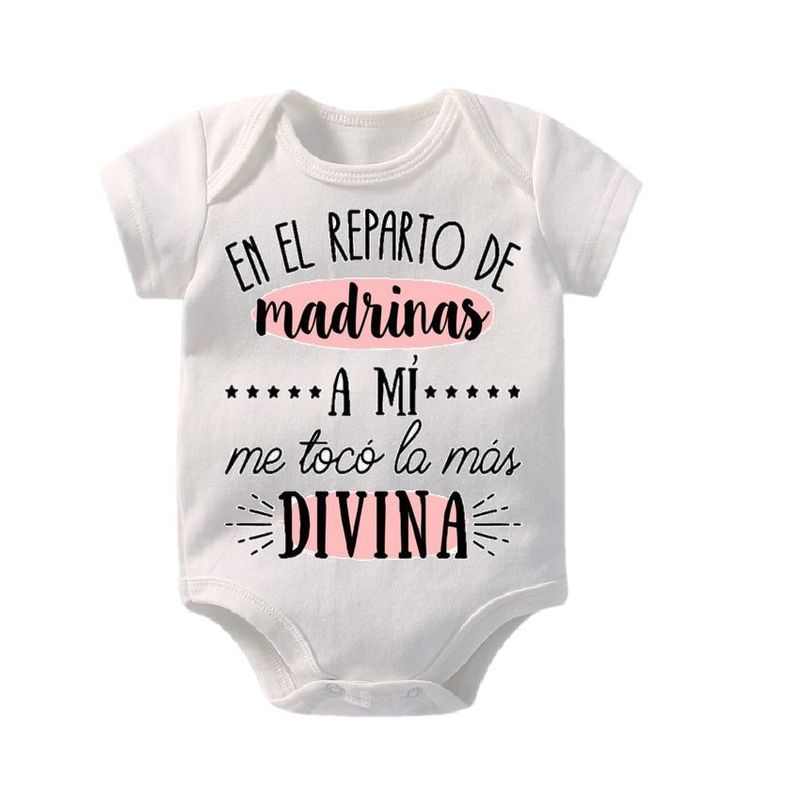 VANIDADES COLLECTIONS - Body Para Bebes Personalizados Bodie Mameluco Madrina