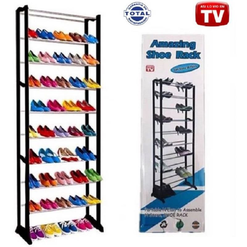 GENERICO - Zapatero hasta 30 pares organizador zapatos desarmable 10 niveles