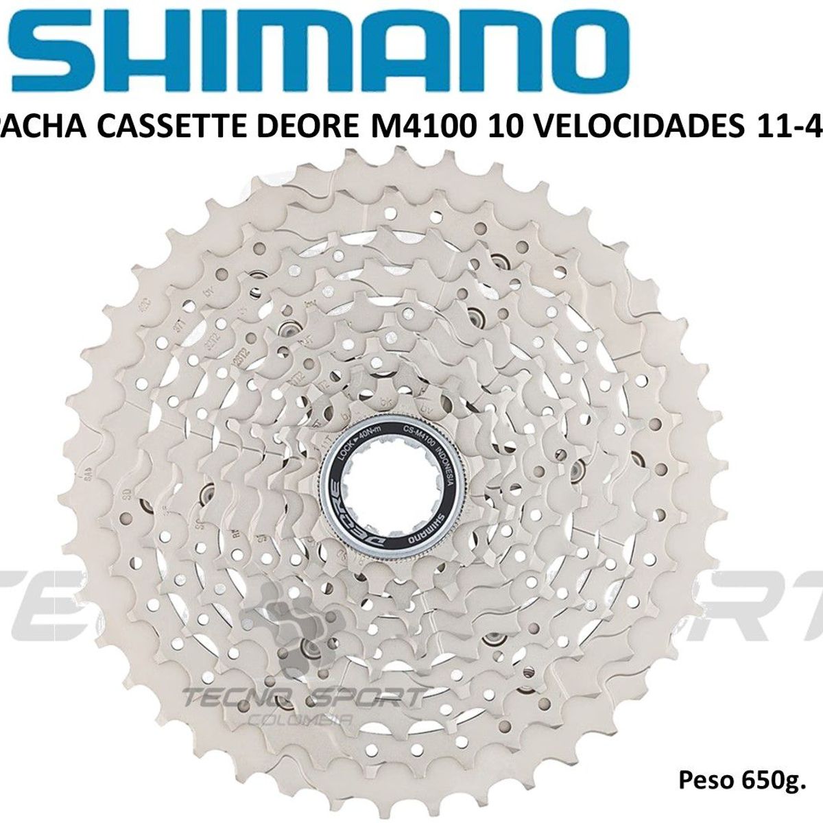 SHIMANO - Pacha Bicicleta Shimano Cassette 1142 Deore M4100 10v