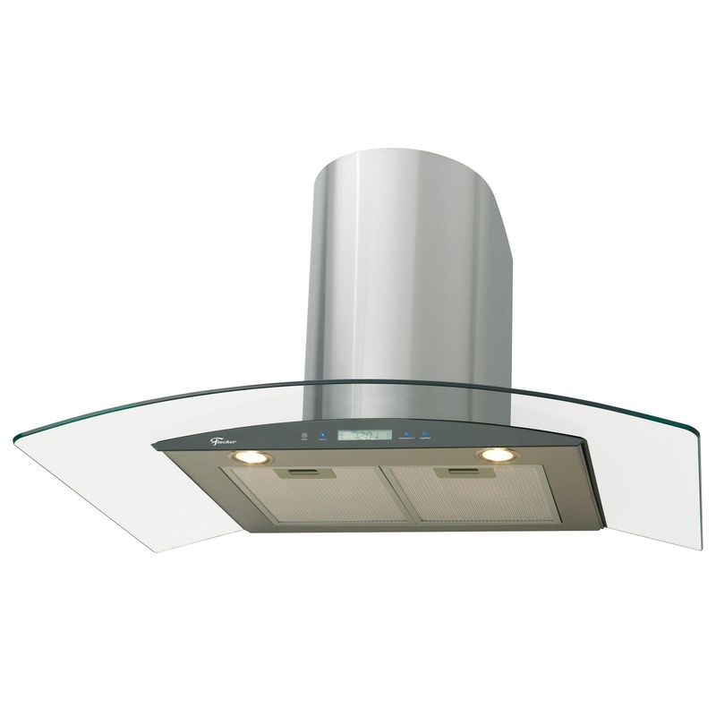 FISCHER - Campana Pared Vidrio Touch 90 cm Marca Fischer.