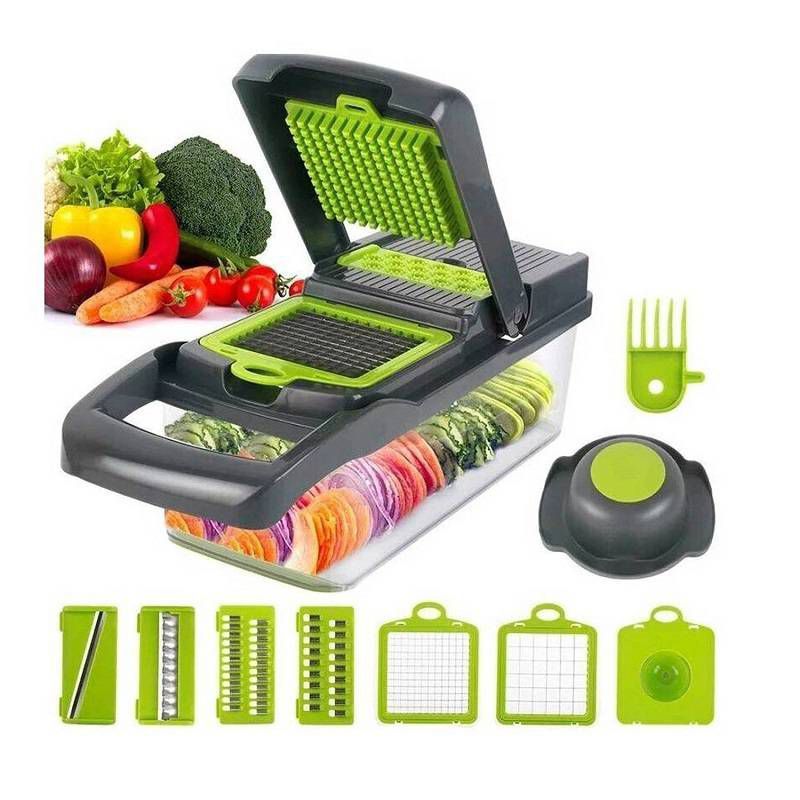 GENERICO - Picador rallador verduras mandolina todo en ayudante cocina