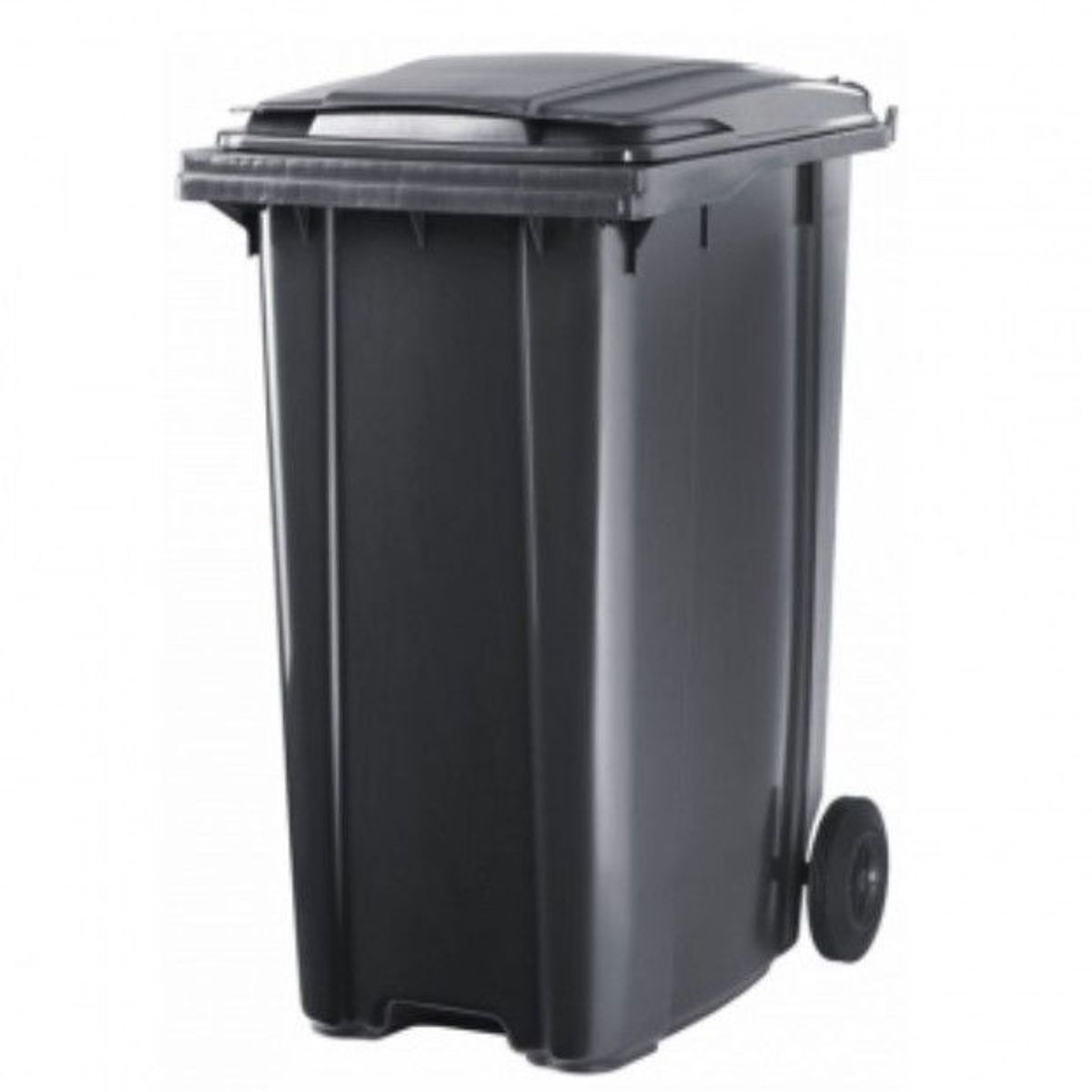 GENERICO - Contenedor de 360 Litros Con Ruedas NEGRO