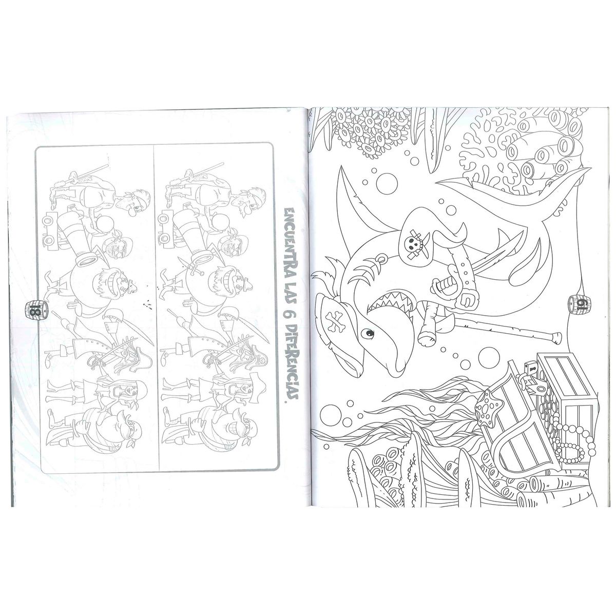 BOOKS - Mega Libro Para Colorear Temática Piratas