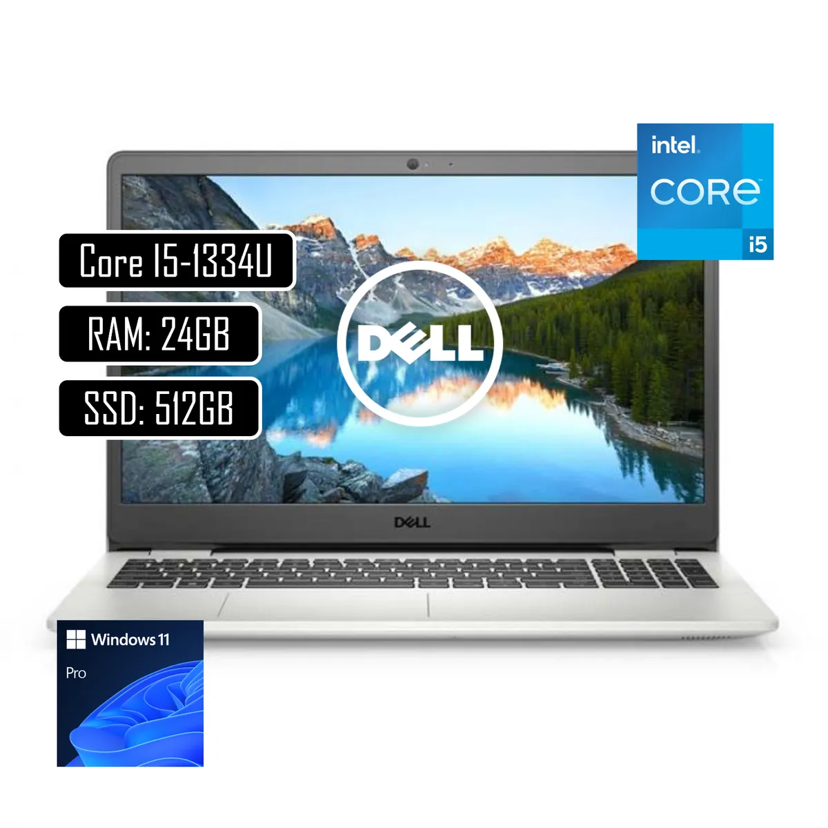 DELL - Portatil Dell Inspiron Intel Core i5-1334U Ram 24Gb SSD 512Gb 15.6 WIN11 PRO
