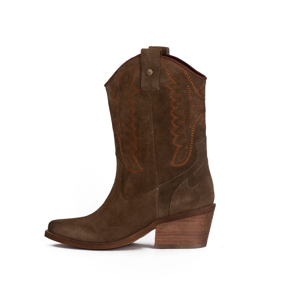 STIVALI - BOTA STIVALI SILVANA GAMUZA CHOCOLATE