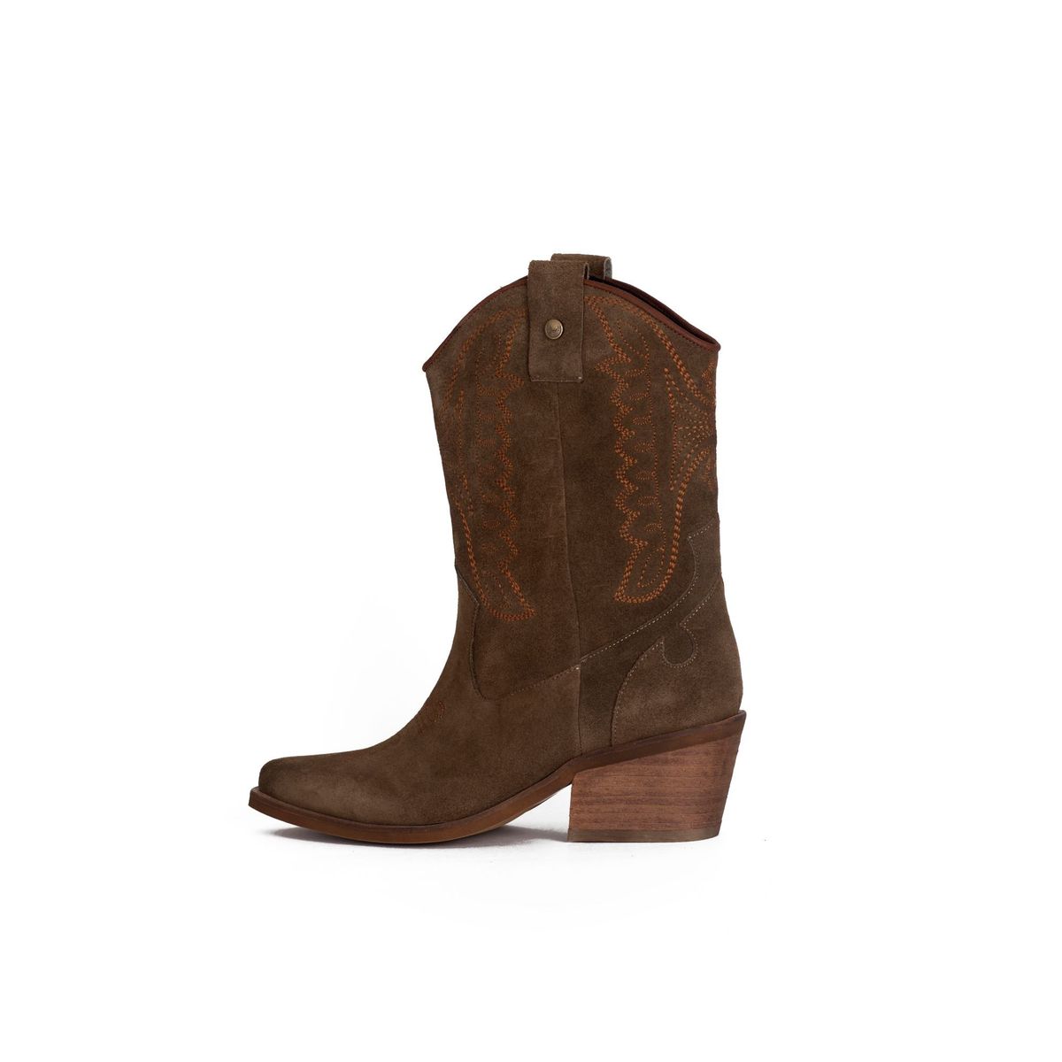 STIVALI - BOTA STIVALI SILVANA GAMUZA CHOCOLATE
