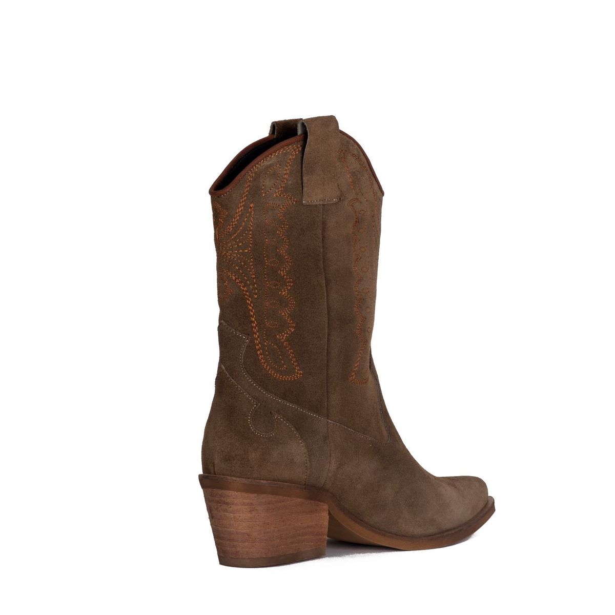 STIVALI - BOTA STIVALI SILVANA GAMUZA CHOCOLATE