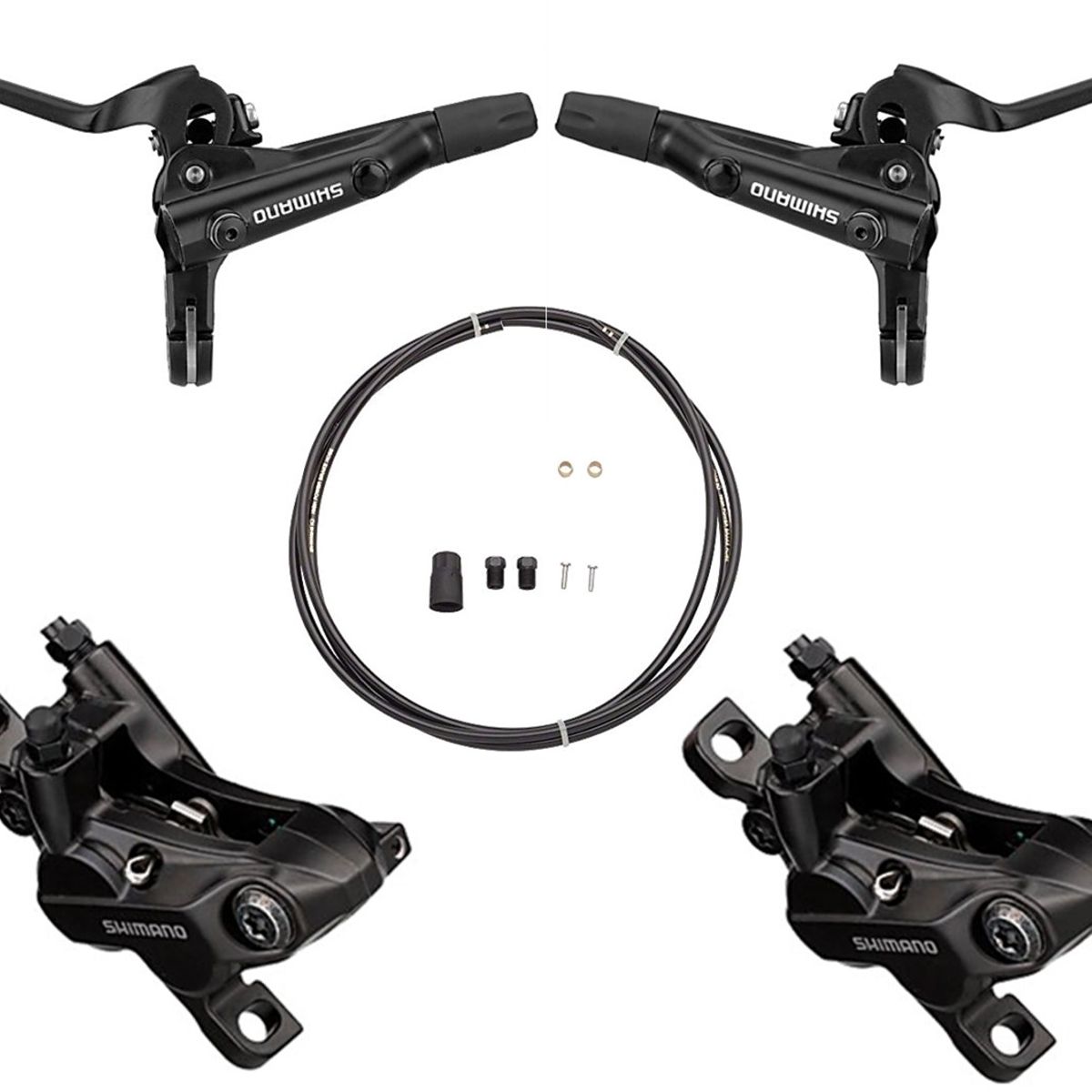 SHIMANO - Kit Freno Disco Shimano Hidráulico Mt520 4 Pistones Completo