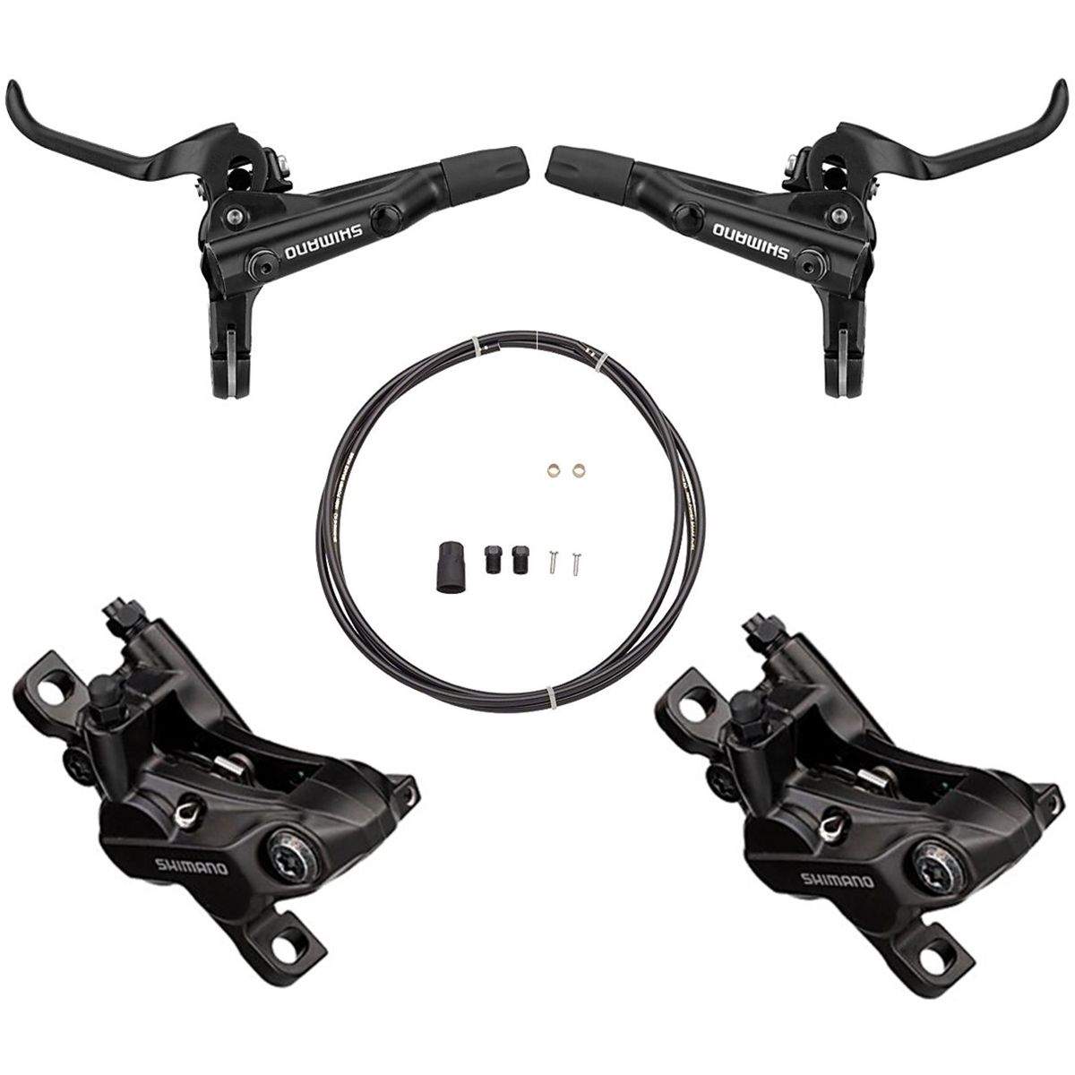 SHIMANO - Kit Freno Disco Shimano Hidráulico Mt520 4 Pistones Completo