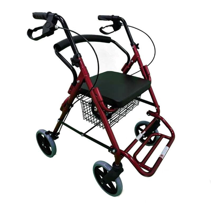 TME - Caminador de 4 ruedas con asiento y descansa pies TME-LHB_.