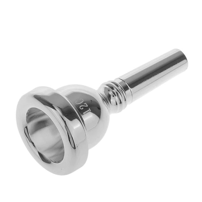 GENERICO - Boquilla Para Trombón 12C De Caño Delgado Calidad Plateada