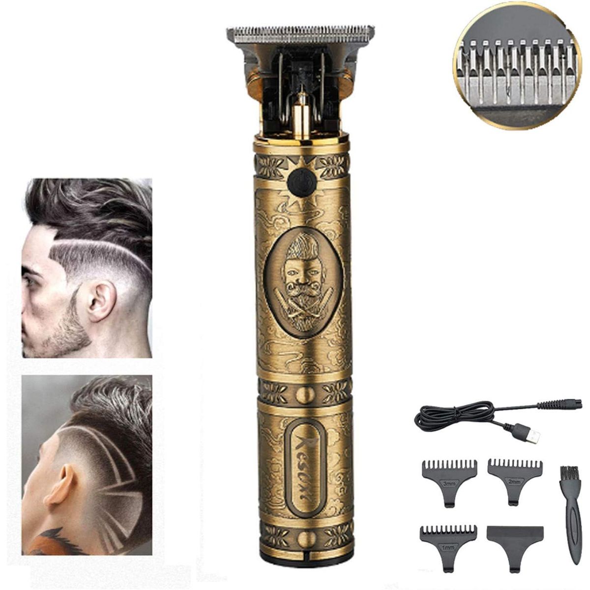 VGR - Maquina Patillera Recargable Cortadora Pelo VGR V085