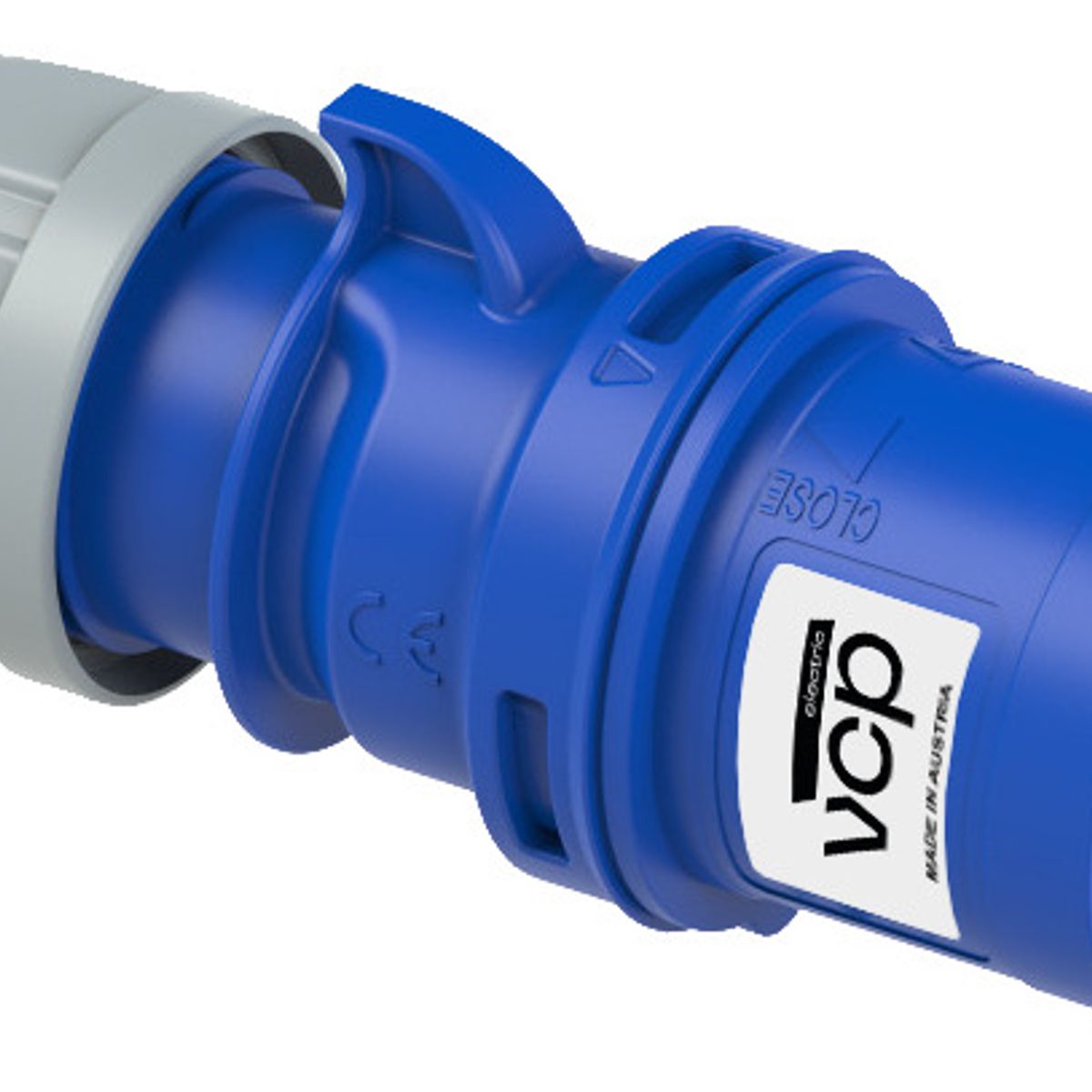 VCP - Clavija 220v Azul 2p+t 32amp Cla32/023, Tierra 6 H, Ip44