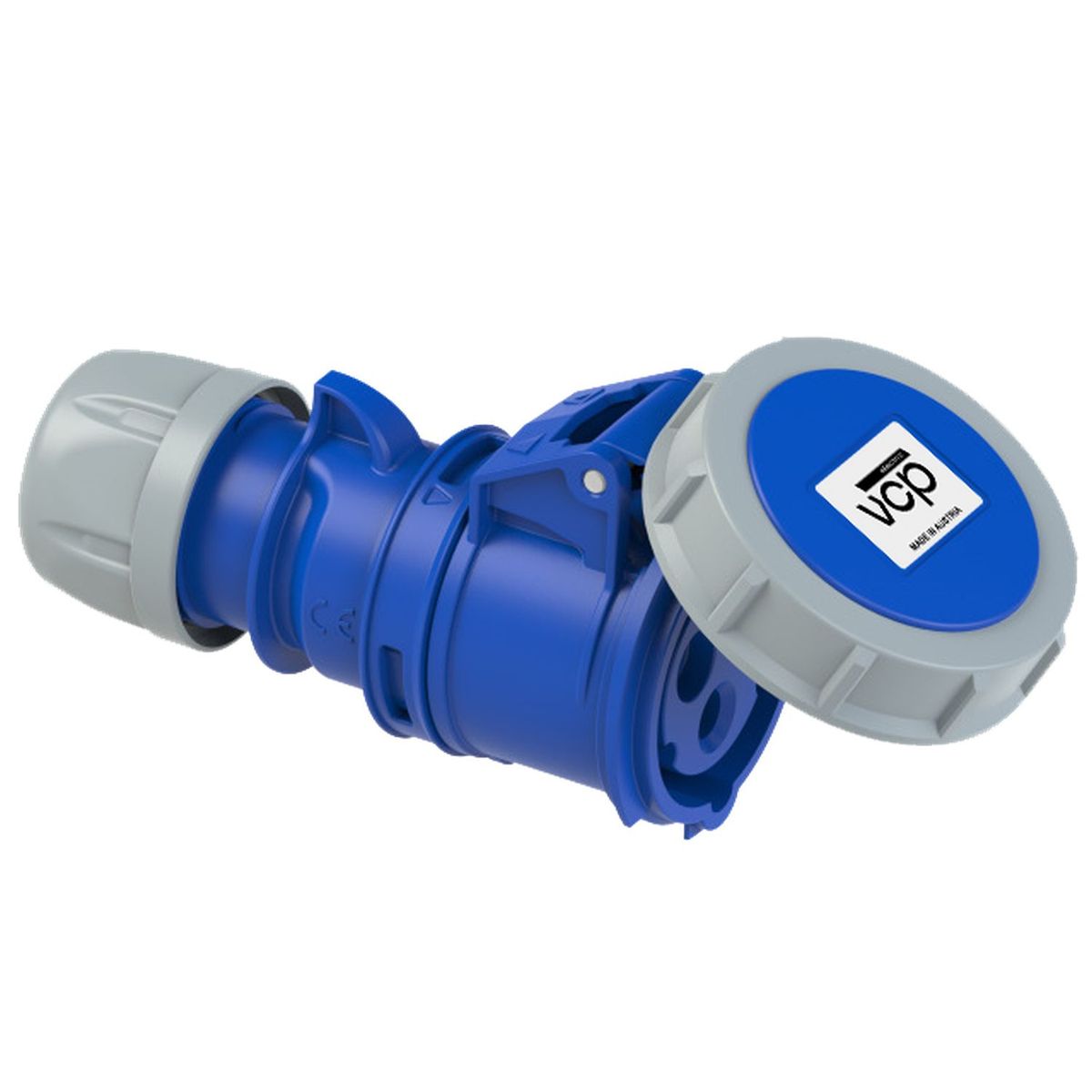 VCP - Toma Aerea 220v Azul 2p+t 16amp Tar16/2132, Tierra 6 H, Ip67