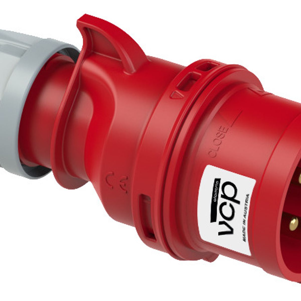 VCP - Clavija 440v Roja 3p+t+n 32amp Cla32/025, Tierra 6 H, Ip44