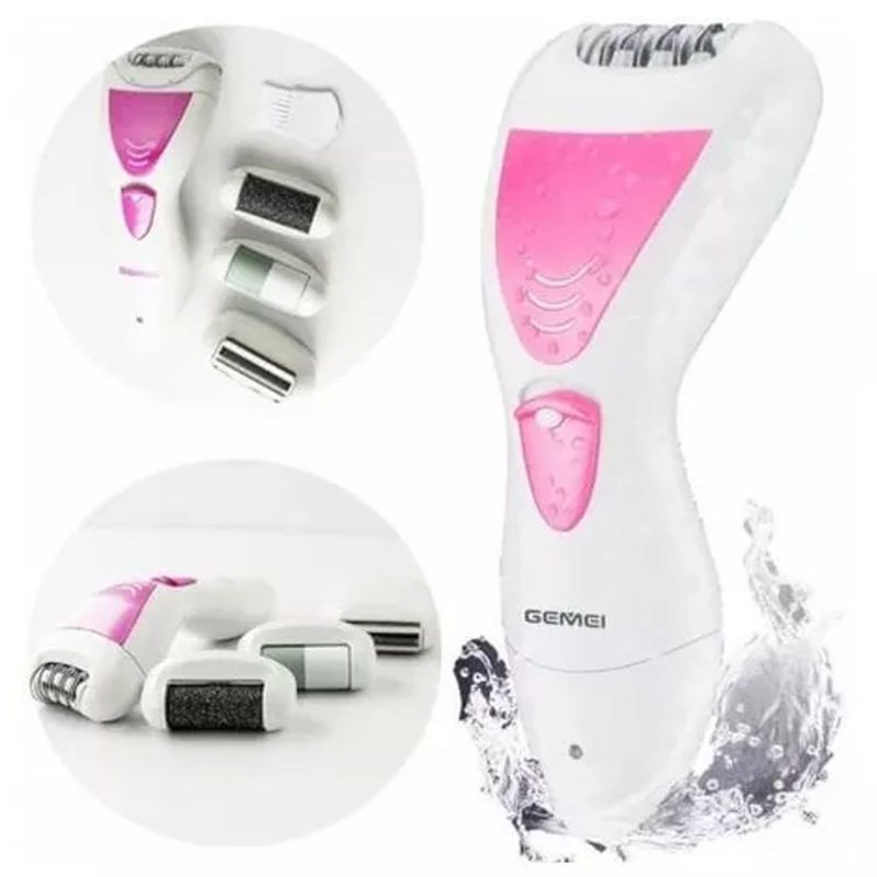 GEMEI GEEMY - Maquina Depilador Para Ducha Mujer Gemei 4 En 1