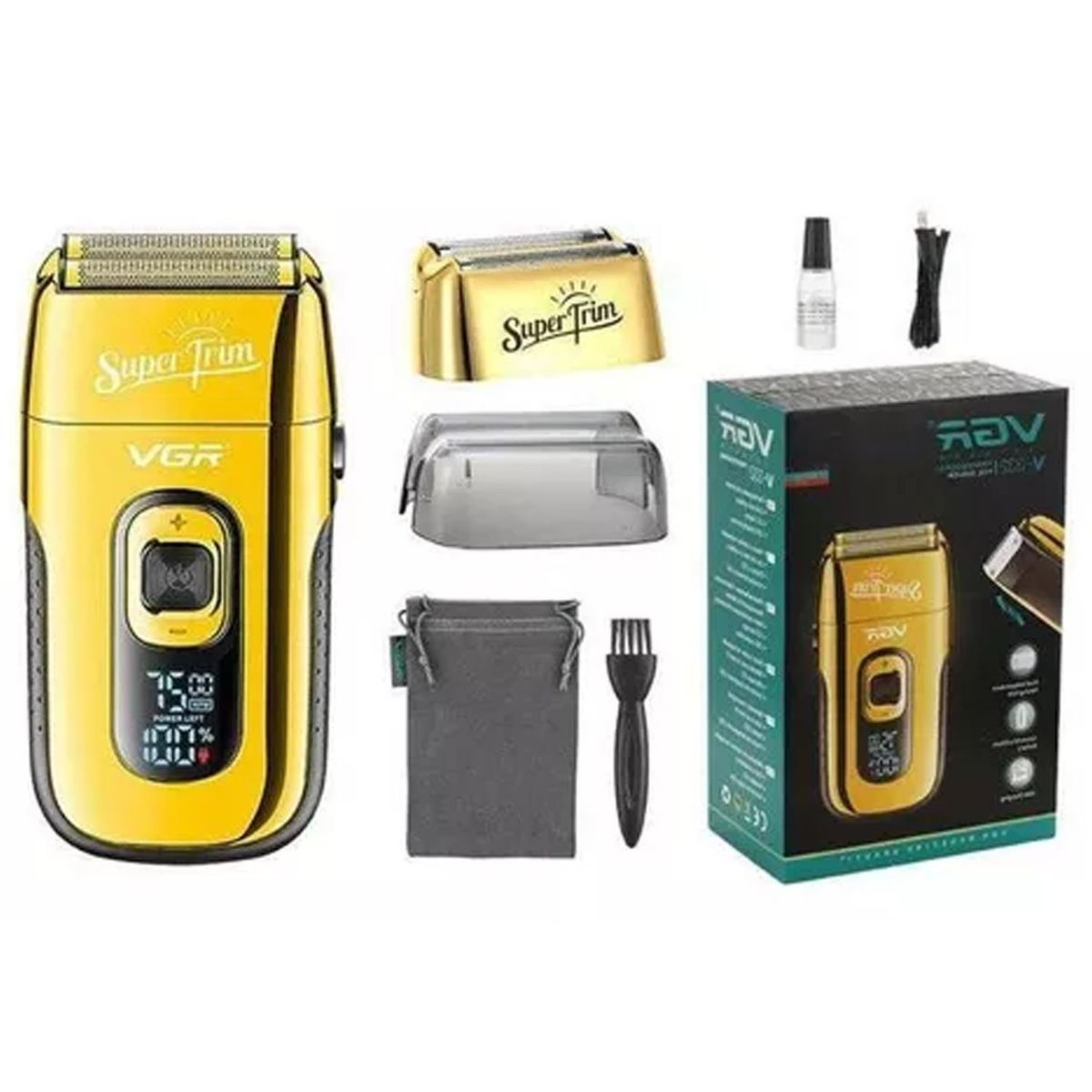 VGR - Máquina De Afeitar Shaver Rasuradora Super Trim Vgr V-332
