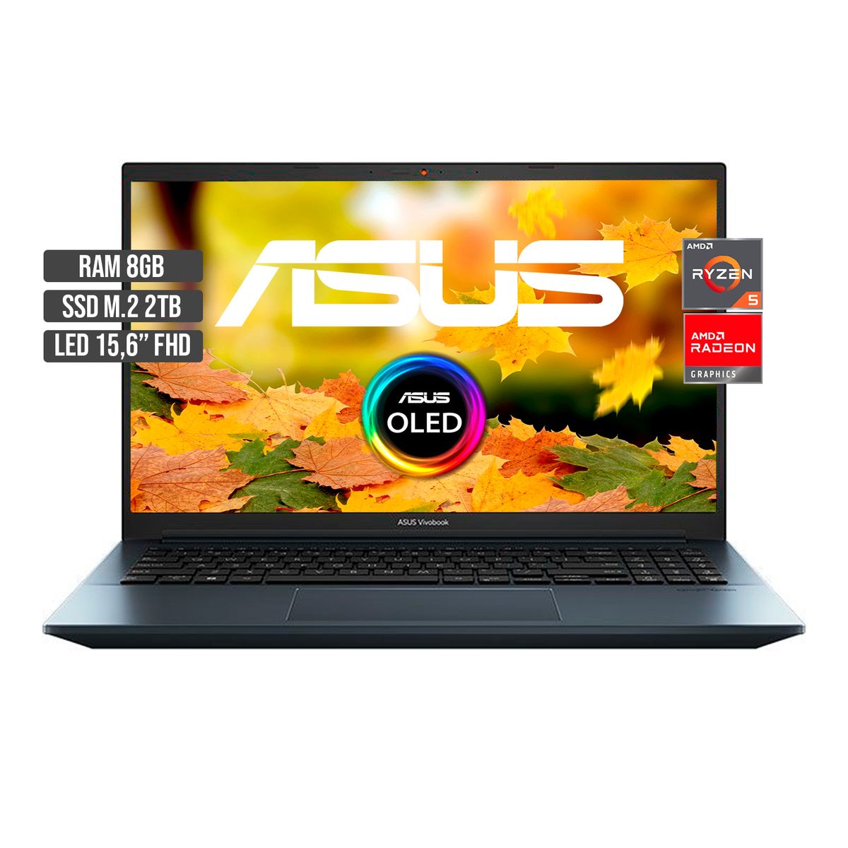 ASUS - Portátil Asus Vivobook Ryzen 5 5600H 512GB SSD 8GB RAM 15.6" FHD