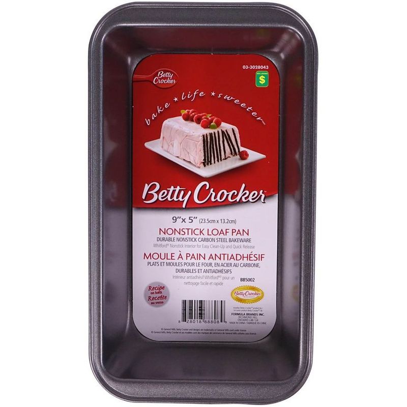 BETTY CROCKER - Molde rectangular torta ponque metalica horno betty crocker