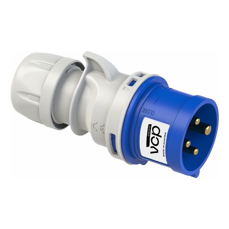 VCP - Clavija 220v Azul 3p+t 16amp Cla16/014, Tierra 9 H, Ip44