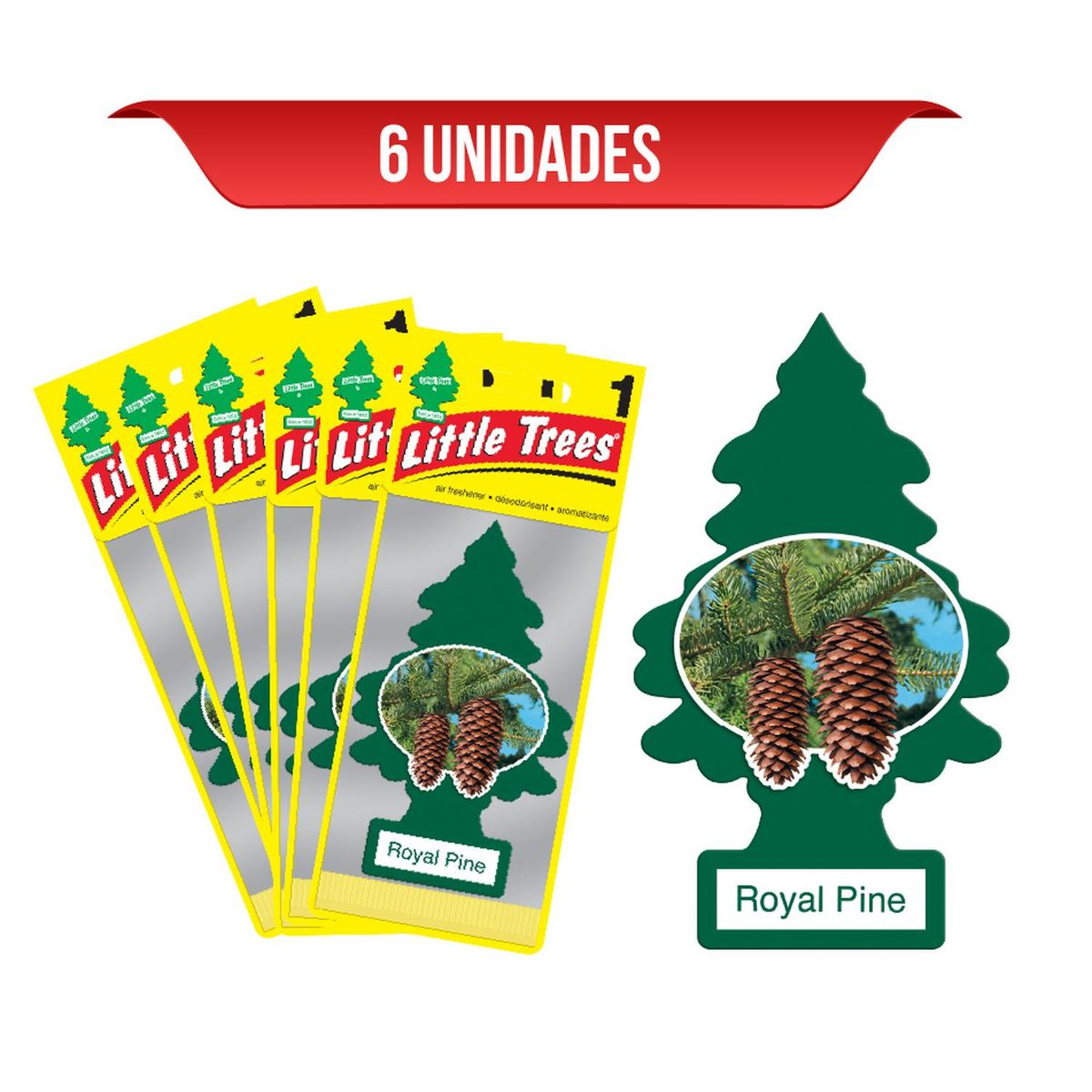 LITTLE TREES - Ambientador Little Trees Royal Pine x6Und