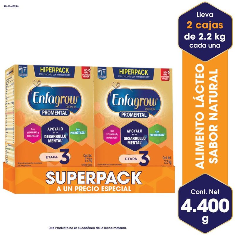 ENFAGROW - Enfagrow Premium Etapa 3 Super Pack X 4400 Gr