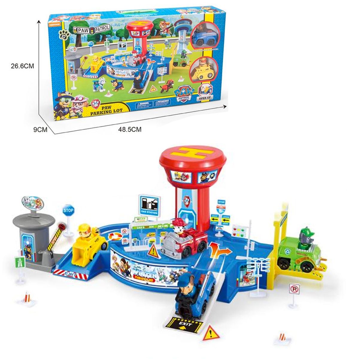 MULTIPLACE COLOMBIA - Paw patrol pista version dog parking migthy pups x2