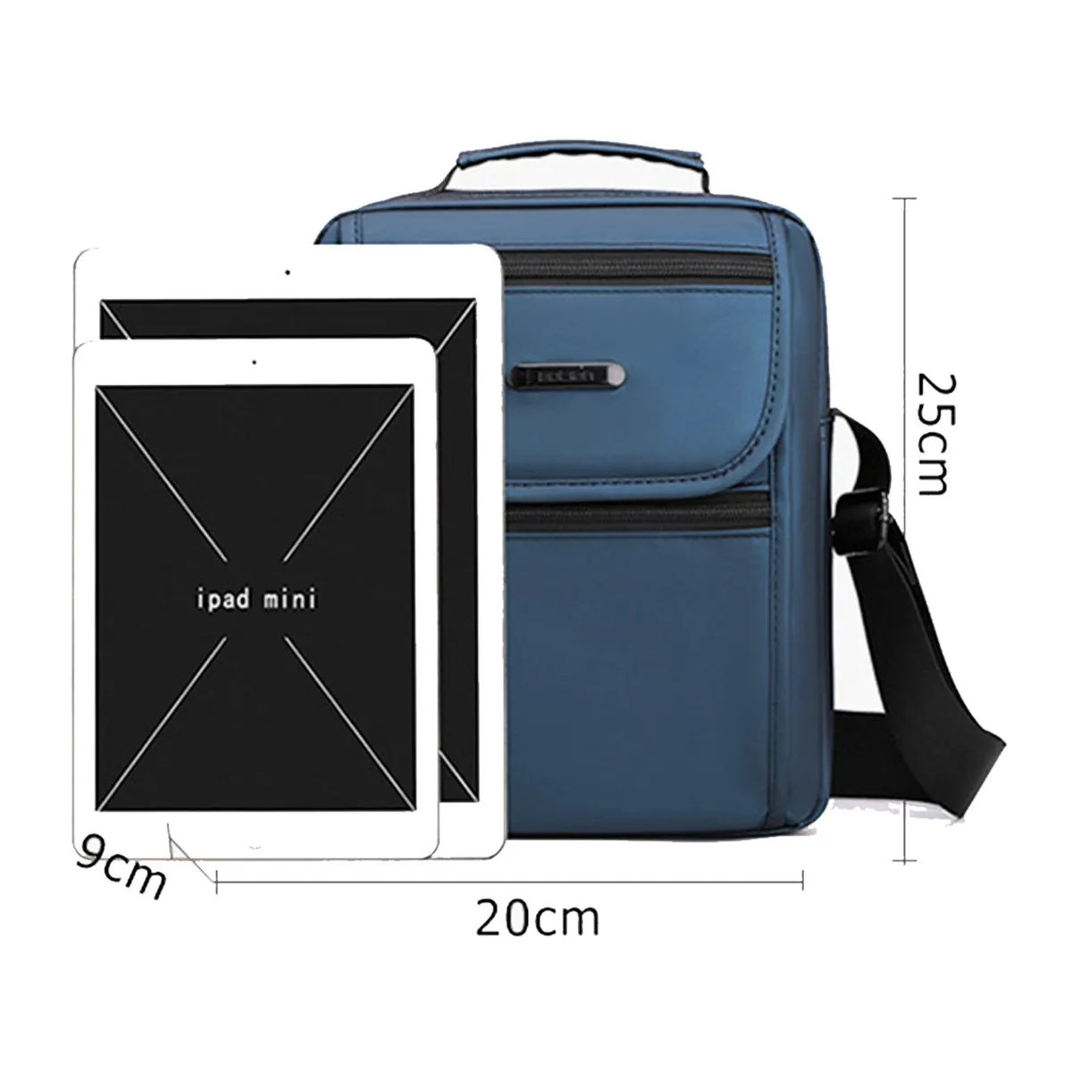 MULTIPLACE COLOMBIA - Bolso manos libres para caballero de cruzar impermeable-