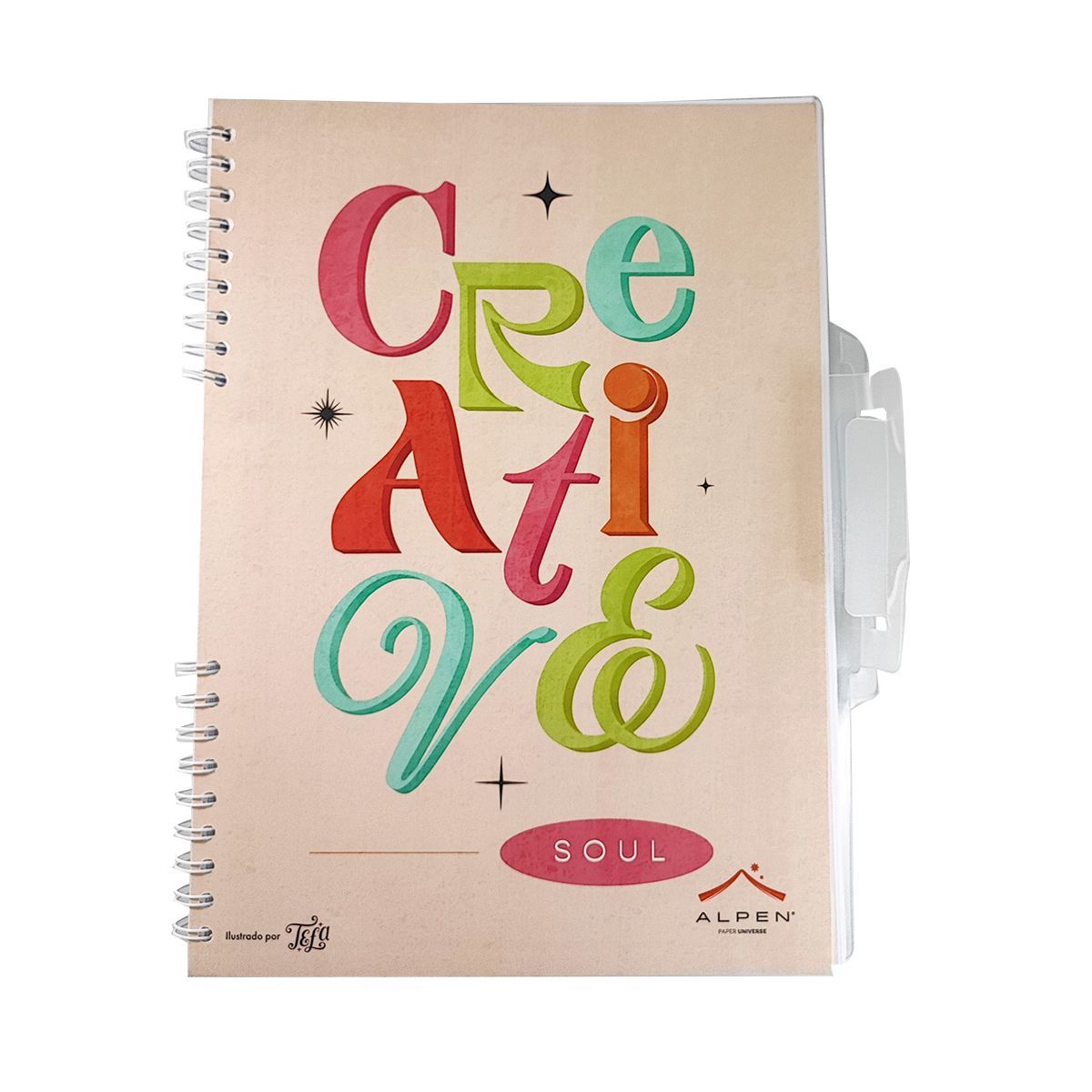 ALPEN - Bitácora De Arte Tamaño 1/8 Argollada En Opalina X 80 Hojas