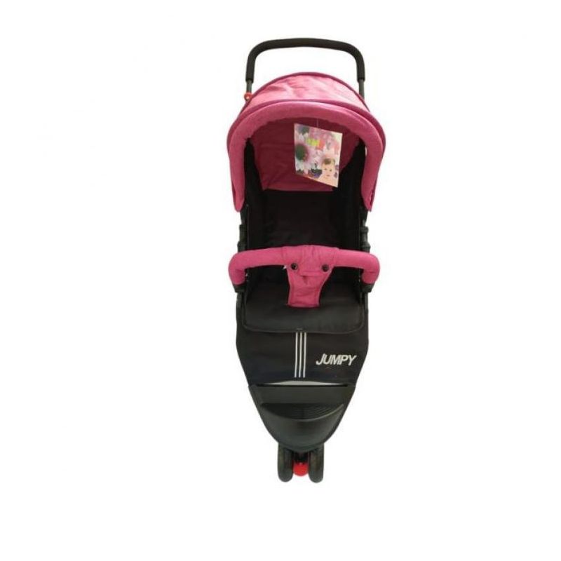 GENERICO - Coche paseador 3 ruedas de bebe facil plegado + forro lluvia