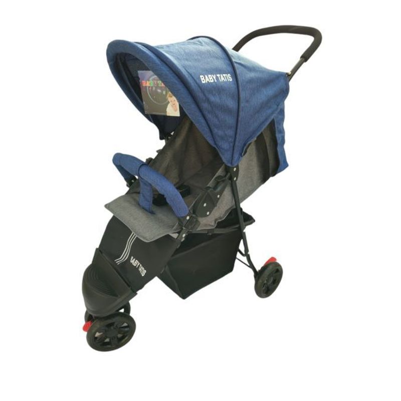 GENERICO - Coche paseador 3 ruedas bebe facil plegado + forro de lluvia
