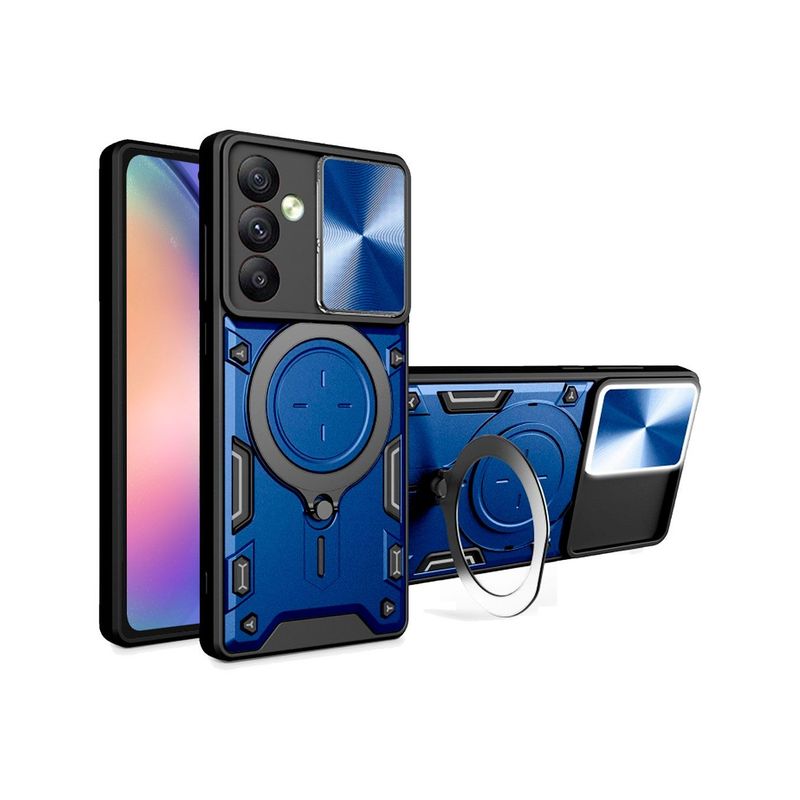 GENERICO - Estuche Proteccion Camara Soporte Compatible con Samsung A54 5G Azul