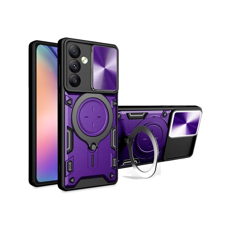 GENERICO - Estuche Proteccion Camara Soporte Compatible con Samsung A54 5G morado