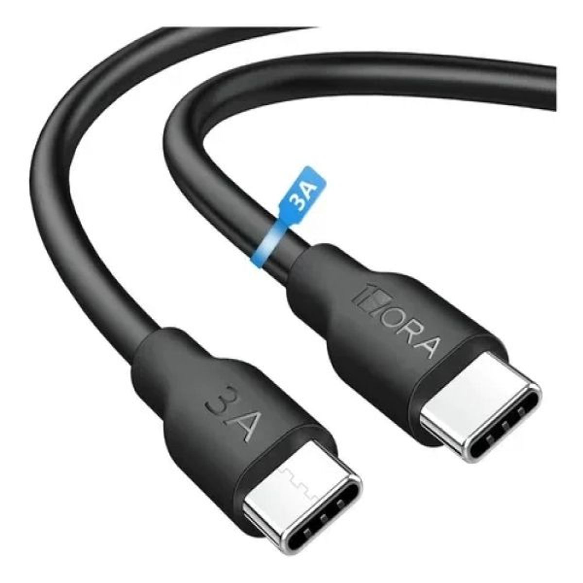 1HORA - Cable de Datos Carga Rápida TIPO C 1 Metro 3A CAB252