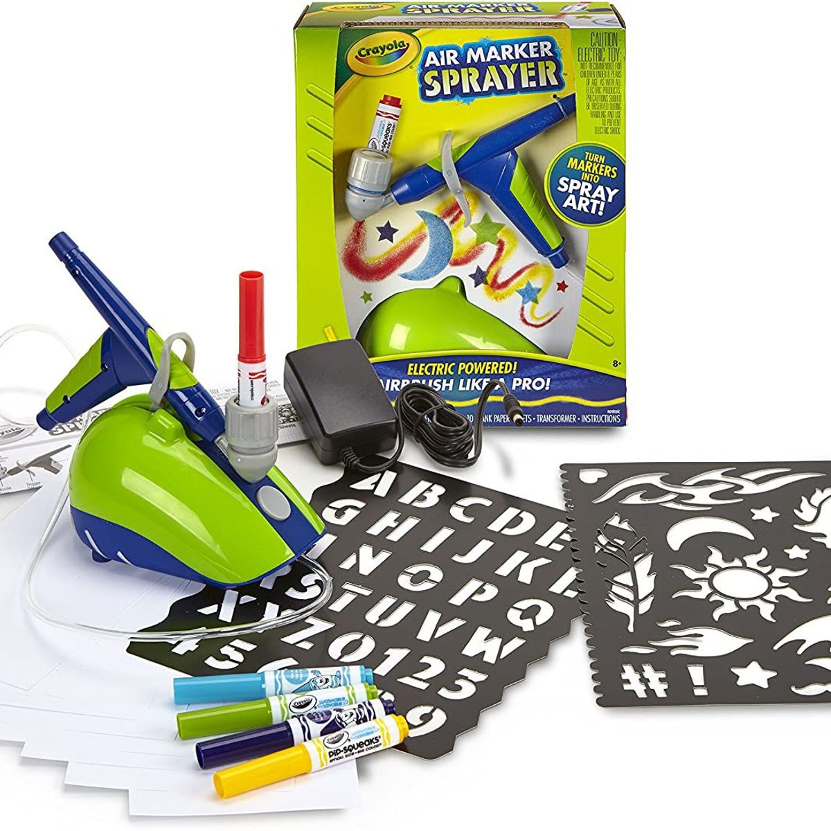 GENERICO - Aerógrafo Electrónico Crayola Marker Air Marker Sprayer.