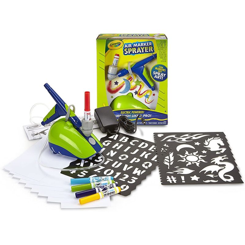 GENERICO - Aerógrafo Electrónico Crayola Marker Air Marker Sprayer.