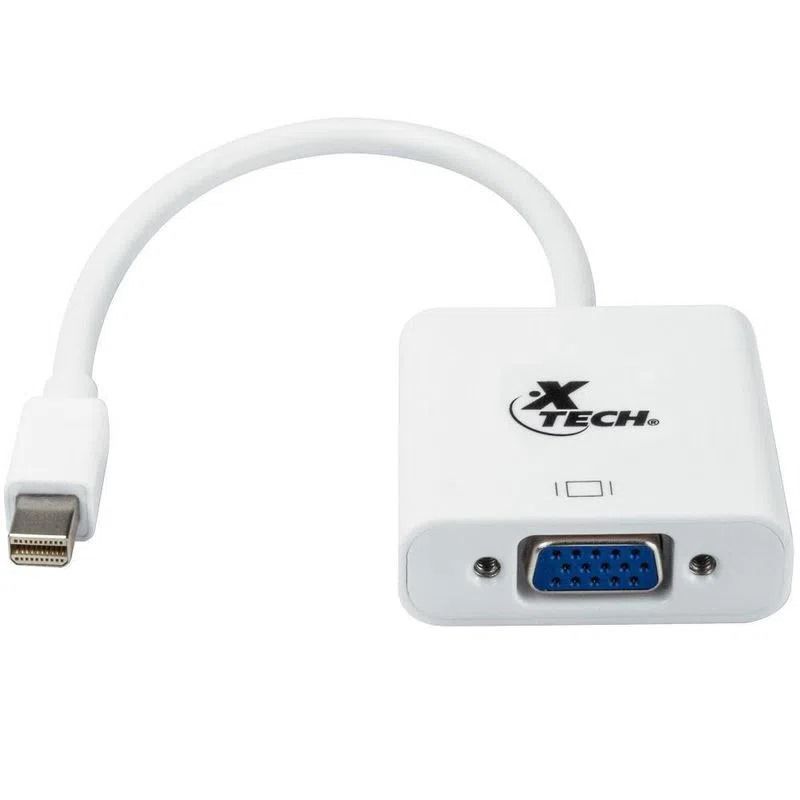 XTECH - Cable Adaptador Mini DisplayPort / Thunderbolt 1 2 a VGA