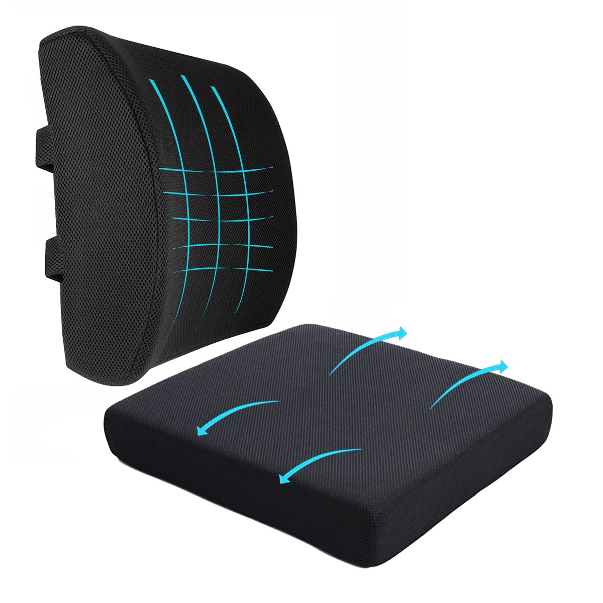 GENERICO - Cojin Lumbar y Cojin Silla para Home office